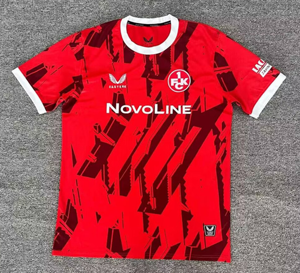 (S-4XL) 2025-2026 1. FC Kaiserslautern Home Red Thailand Soccer Jersey AAA-512