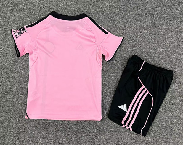 2025-2026 Leicester City 2nd Away Pink Kids/Youth Soccer Uniform-7809