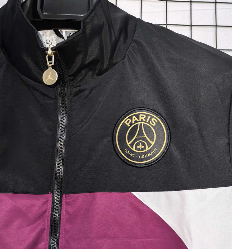 Retro Version Thick Paris SG Embroidery Printing Waterproof Thailand Soccer Trench Coat-8268