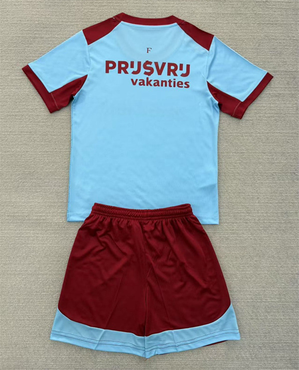 2025-2026 Feyenoord Rotterdam 2nd Away Blue Soccer Uniform-AY
