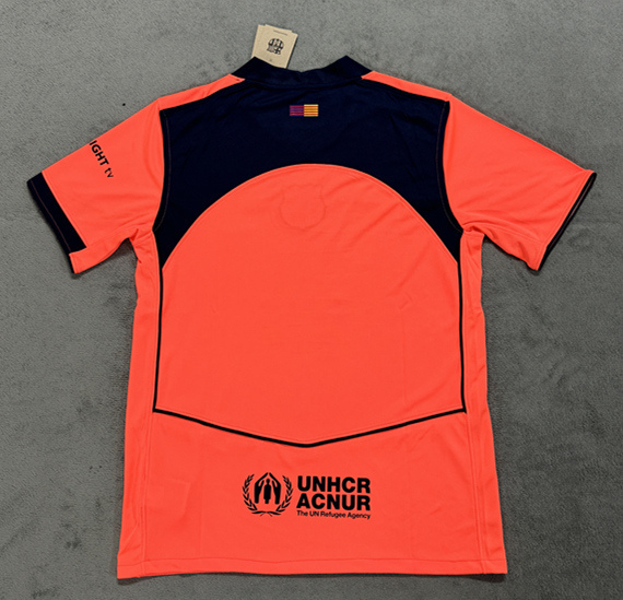 (S-4XL) 2025-2026 Barcelona 2nd Away Orange Thailand Soccer Jersey AAA-4506