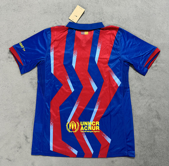 (S-4XL) 2025-2026 Barcelona 3rd Away Red&Blue Thailand Soccer Jersey AAA-4506