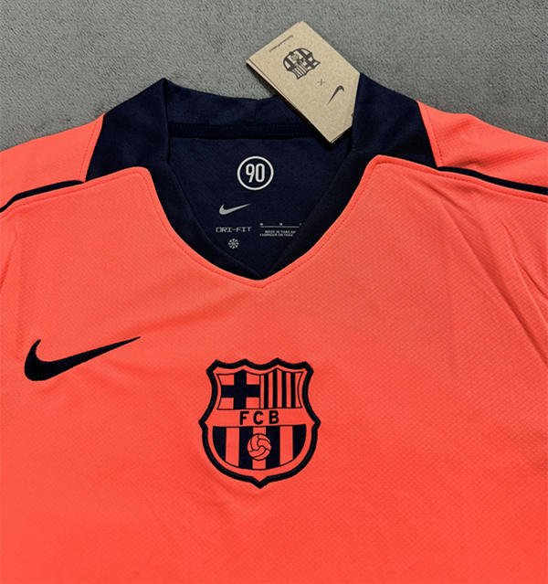 (S-4XL) 2025-2026 Barcelona 2nd Away Orange Thailand Soccer Jersey AAA-4506