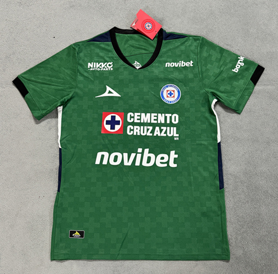 (S-4XL) 2025-2026 Cruz Azul Goalkeeper Green Thailand Soccer Jersey AAA-4506