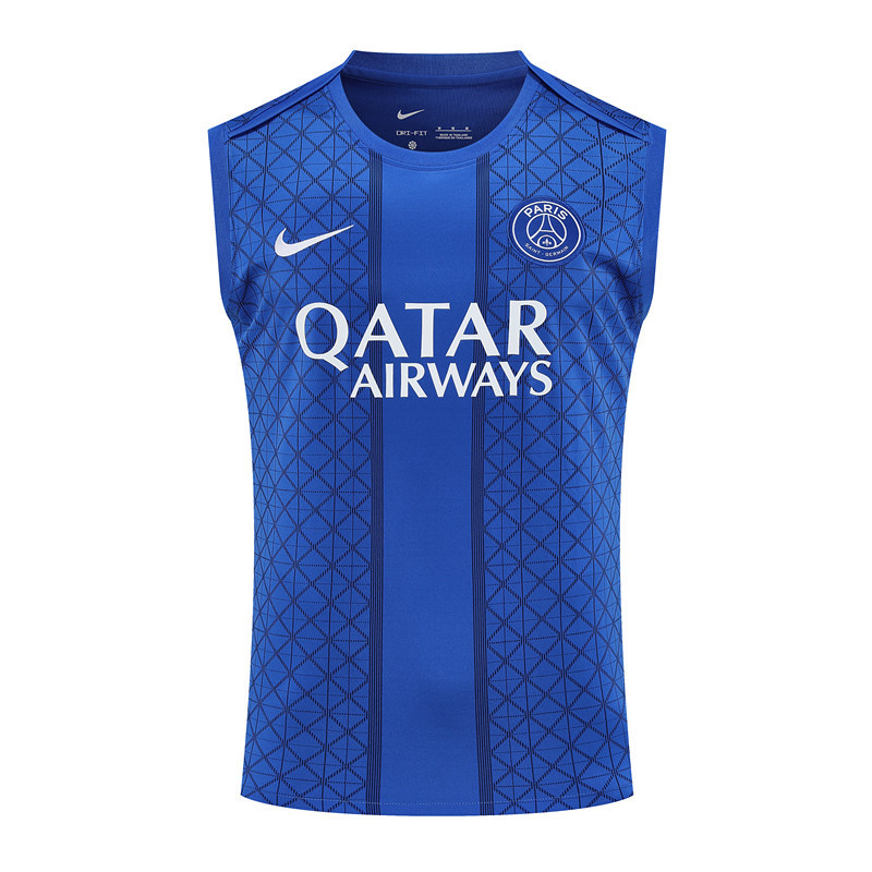 2025-2026 Paris SG Blue Thailand Training Soccer Vest-418
