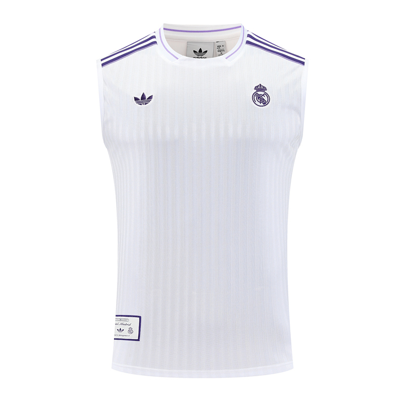 2025-2026 Real Madrid White&Purple Training Soccer Vest-418