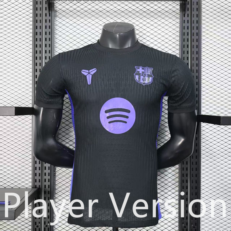 Player Version 2025-2026 Barcelona Black&Purple Thailand Soccer Jersey AAA-888