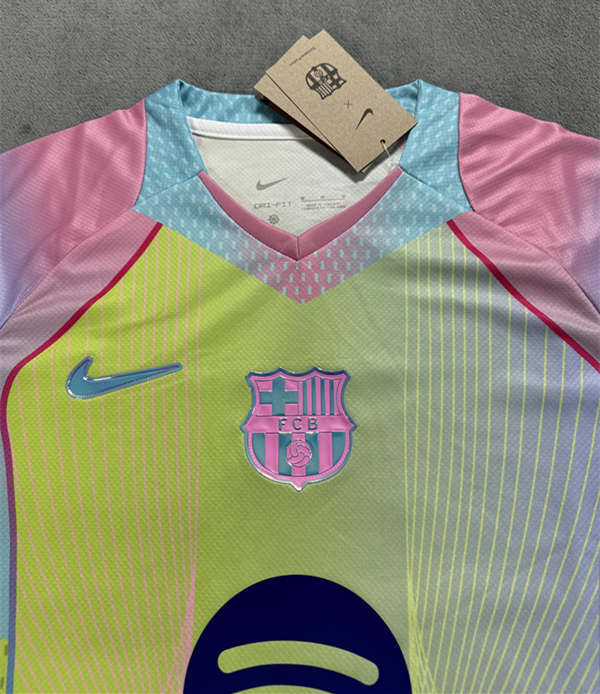 (S-4XL) 2025-2026 Barcelona Green Thailand Soccer Training Jersey AAA-4506