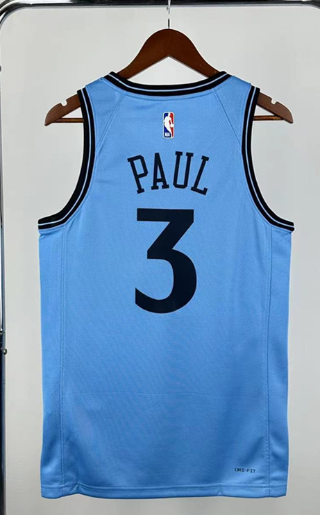 2025 City Version Los Angeles Clippers Blue #3 NBA Jersey-311