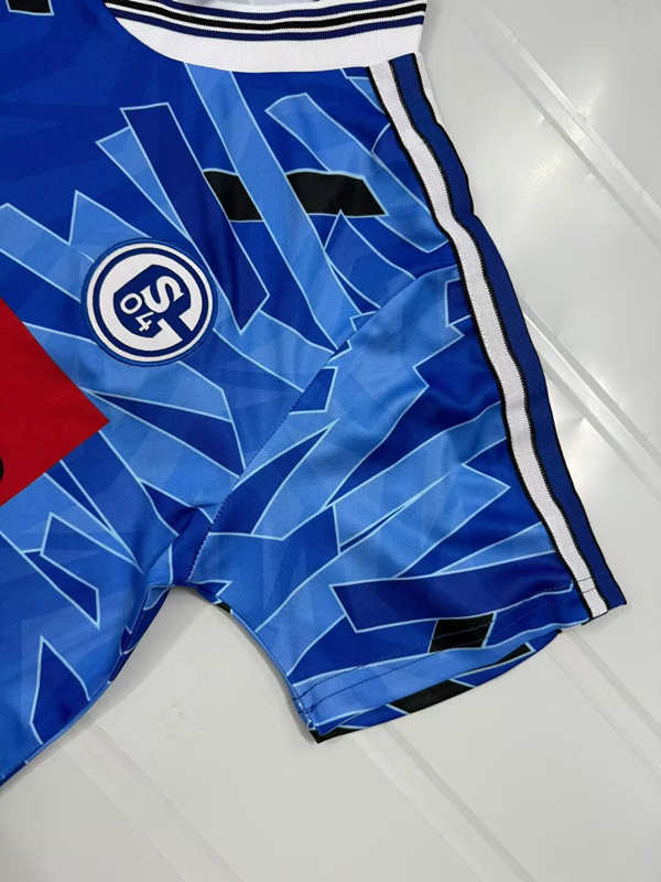Retro Version 1993-1994 FC Schalke 04 Home Blue Thailand Soccer Jersey AAA-503