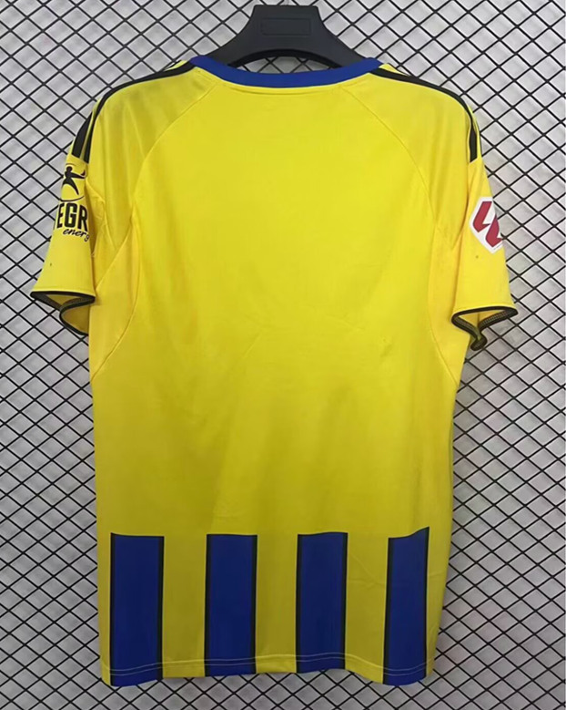 (S-4XL) 2025-2026 Real Oviedo Away Yellow&Blue Thailand Soccer Jersey AAA-2044