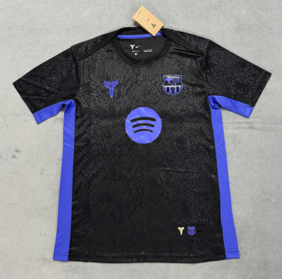 (S-4XL) 2025-2026 Joint Version Barcelona Black Thailand Soccer Jersey AAA-4506