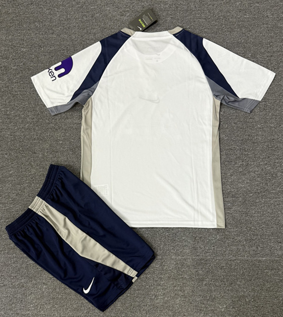2025-2026 Tottenham Hotspur Home White Kids/Youth Soccer Uniform-4247