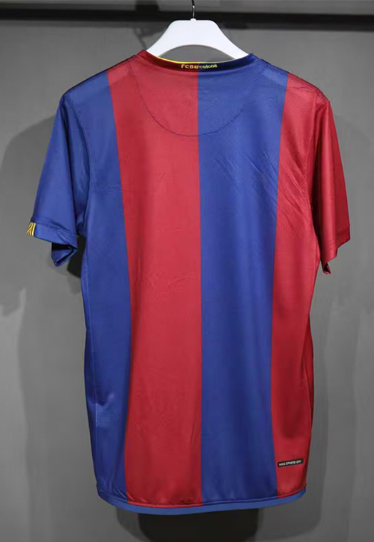 (S-3XL) Retro Player Version 2006-2007 Barcelona Home Blue&Red Soccer Jersey-4563