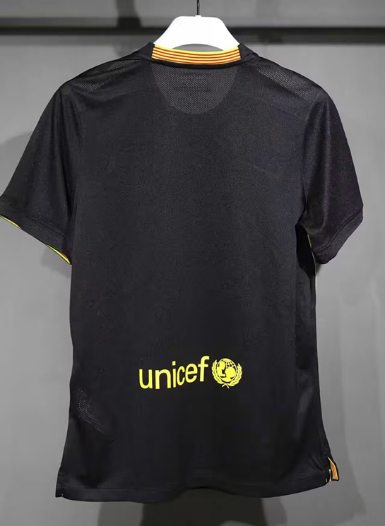 S-3XL) Retro Player Version 2013-2014 Barcelona 2nd Away BlackSoccer Jersey-4563