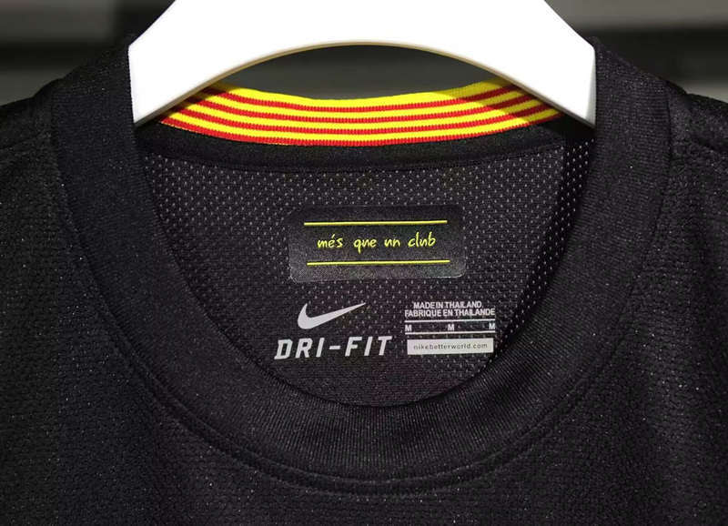 S-3XL) Retro Player Version 2013-2014 Barcelona 2nd Away BlackSoccer Jersey-4563