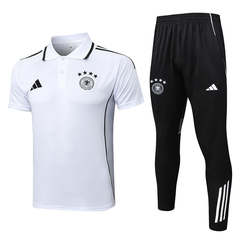 (4 Stars) 2025-2026 Germany White Thailand Polo Uniform-815