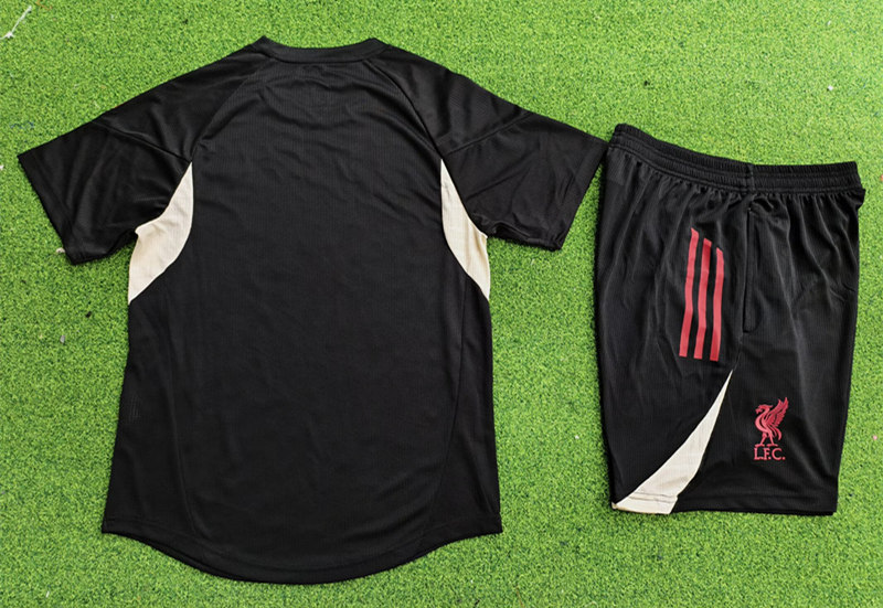 Player Version 2025-2026 Liverpool Black Thailand Soccer Uniform-9926