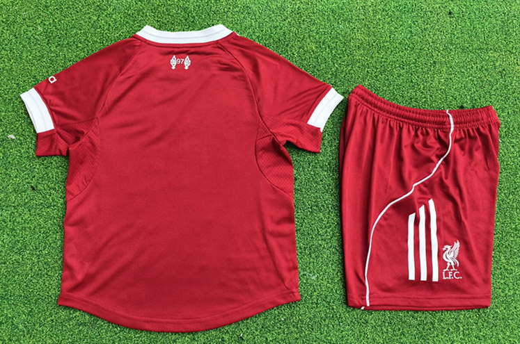 Player Version 2025-2026 Liverpool Home Red Kids/Youth Soccer Uniform-9926