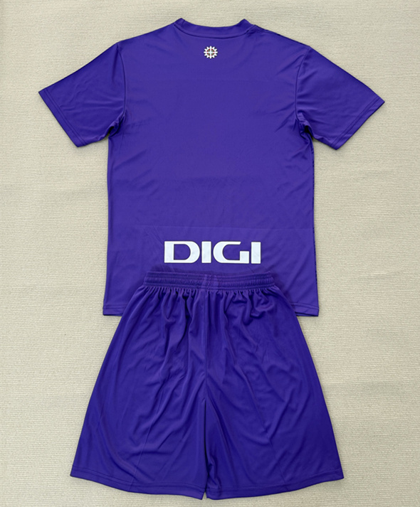2025-2026 Athletic Bilbao Goalkeeper Purple Kids/Youth Soccer Unifrom-AY