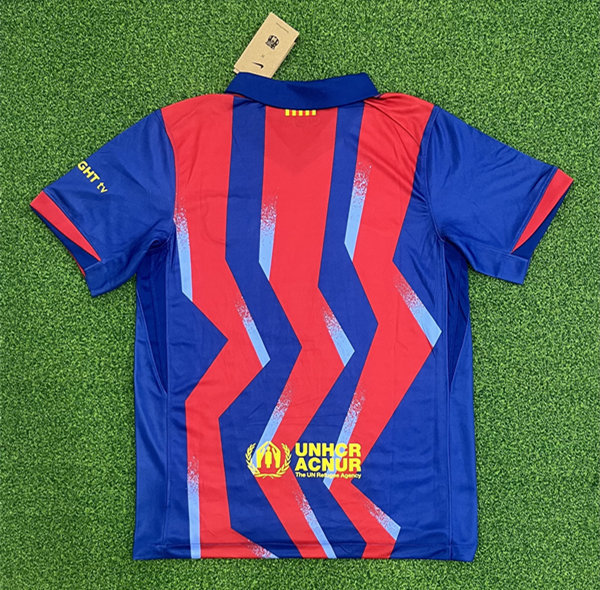 (S-4XL) 2025-2026 Barcelona 3rd Away Red&Blue Thailand Soccer Jersey AAA-403