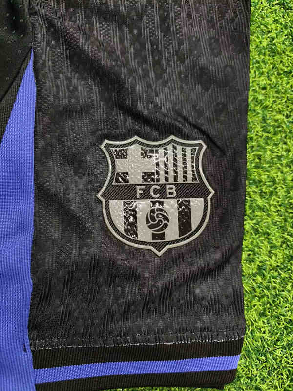 Player Version 2025-2026 Barcelona Black Thailand Soccer Uniform-9926