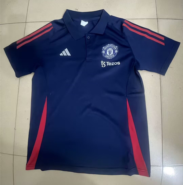 2025-2026 Manchester United Royal Blue Thailand Polo-9070