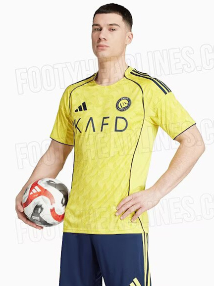2025-2026 Al-Nassr FC Home Yellow Soccer Unifrom-6748
