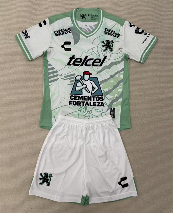 2025-2026 Club León Away White&Green Soccer Uniform-AY