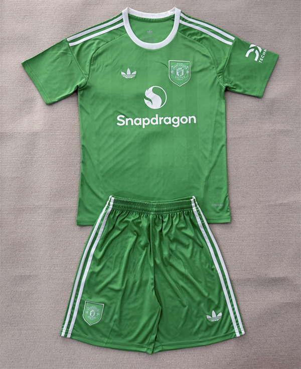 2025-2026 Manchester United Goalkeeper Green Soccer Uniform-AY