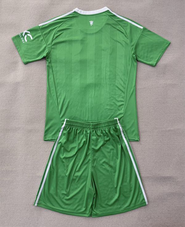 2025-2026 Manchester United Goalkeeper Green Soccer Uniform-AY