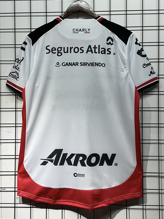 (S-4XL) 2025-2026 Atlas Away White Thailand Soccer Jersey AAA-GB