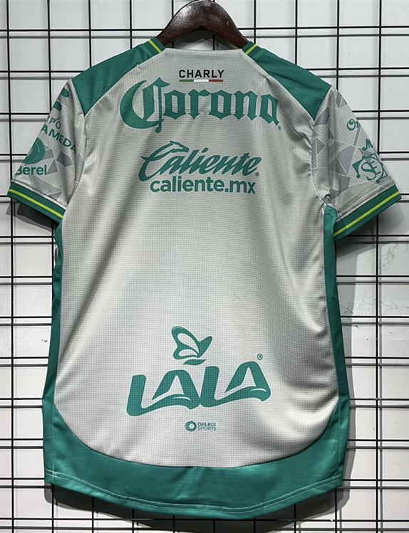 (S-4XL) 2025-2026 Santos Laguna Away Grey&Green Thailand Soccer Jersey AAA-GB