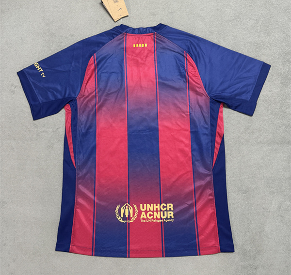 (S-4XL) 2025-2026 Barcelona Home Red&Blue Thailand Soccer Jersey AAA-4506
