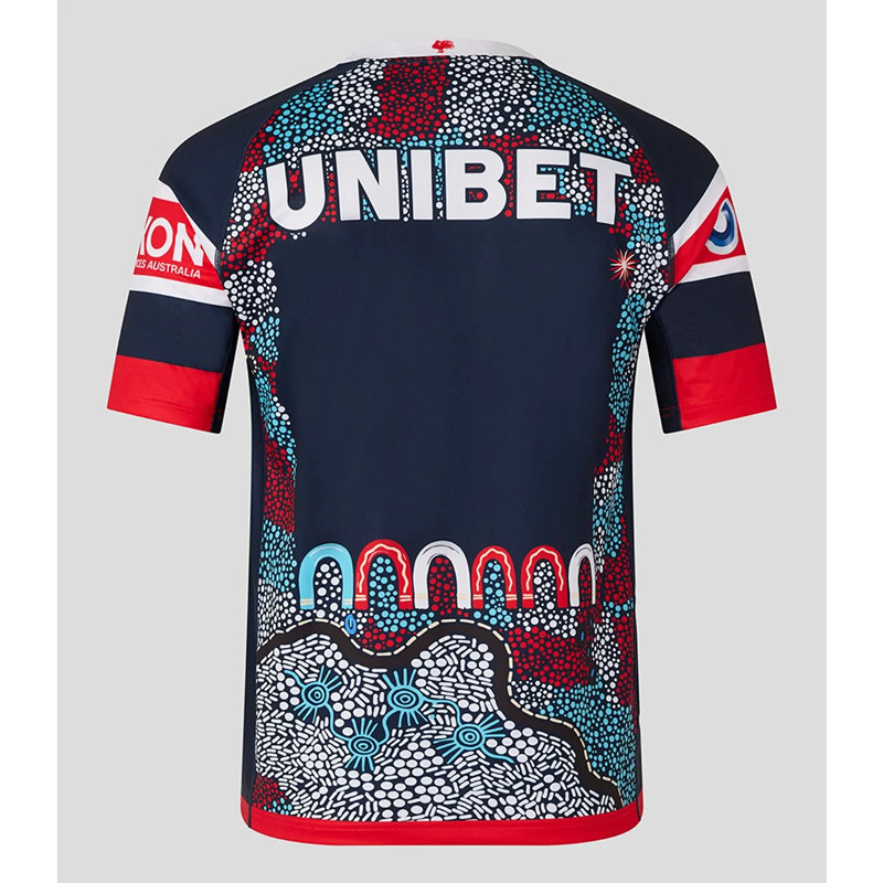 2025 Lndigenous Version Roosters Blue&Red Thailand Rugby Shirt