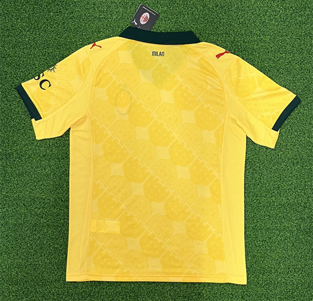 (S-4XL) 2025-26 AC Milan 2nd Away Yellow Thailand Soccer Jersey AAA-403