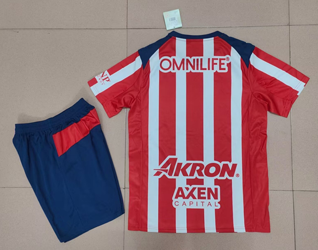 2025-2026 Deportivo Guadalajara Home White&Red Soccer Uniform-718