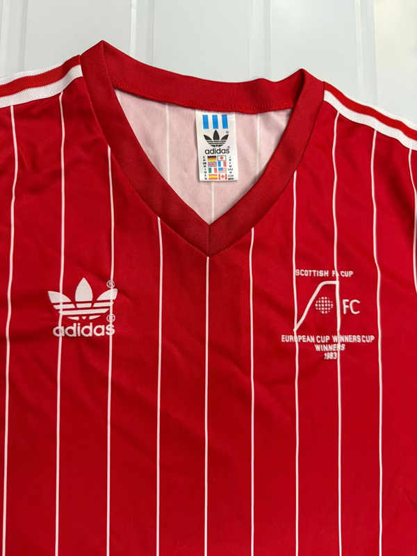 Retro Version 1982-1983 Aberdeen Home Red Thailand Soccer Jersey AAA-503