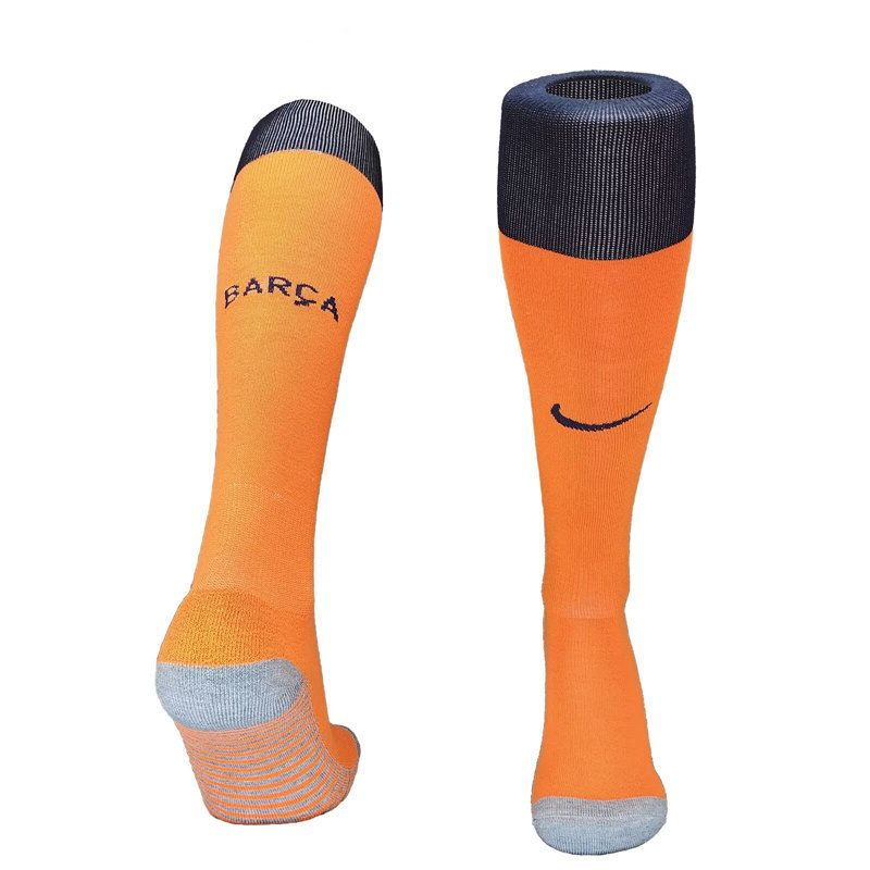 2025-2026 Barcelona 2nd Away Orange Kids/Youth Soccer Socks