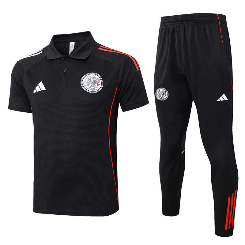2025-2026 Ajax Black Thailand Polo Unifrom-815
