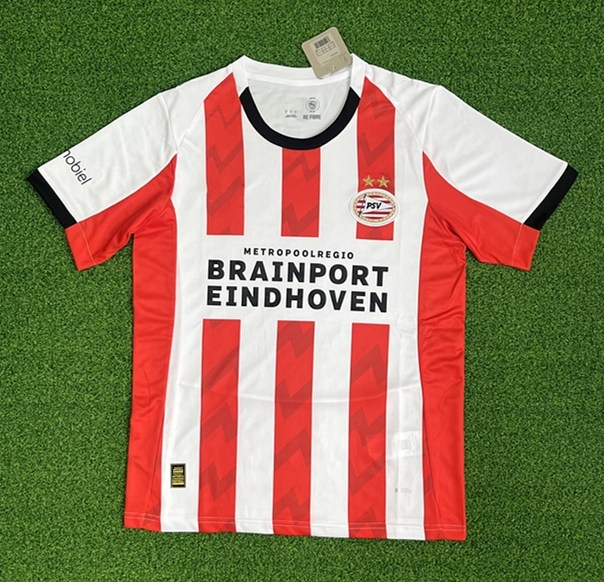 (S-4XL) 2025-2026 PSV Eindhoven Home Red&White Thailand Soccer Jersey AAA-403