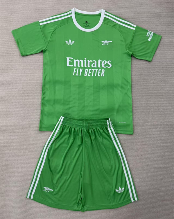 2025-2026 Arsenal Goalkeeper Green Soccer Uniform-AY
