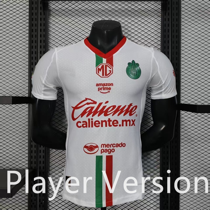 Player Version 2025-2026 Deportivo Guadalajara Home White Thailand Soccer Jersey AAA-4952