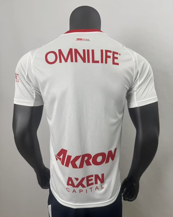 2025-2026 Deportivo Guadalajara Away White Thailand Soccer Jersey AAA-416