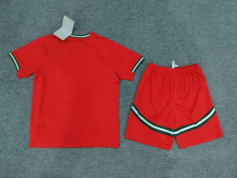 2025-2026 Portugal Home Red Kids/Youth Soccer Uniform-8975