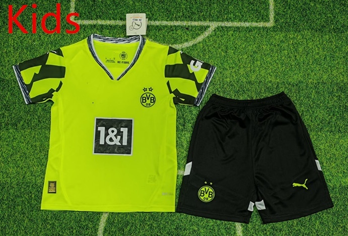 2025-2026 Special Edition Borussia Dortmund Green Kids/Youth Soccer Unifrom-8679