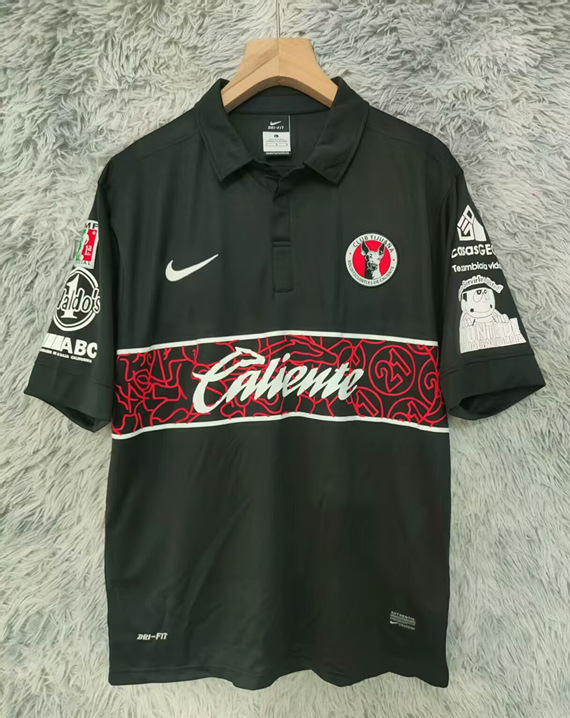 Retro Version 2012-2013 Club Tijuana Away Black Thailand Soccer Jersey AAA-9755