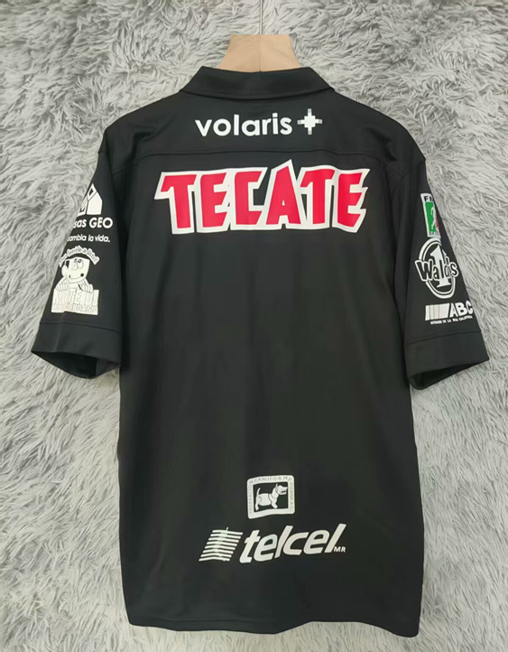 Retro Version 2012-2013 Club Tijuana Away Black Thailand Soccer Jersey AAA-9755