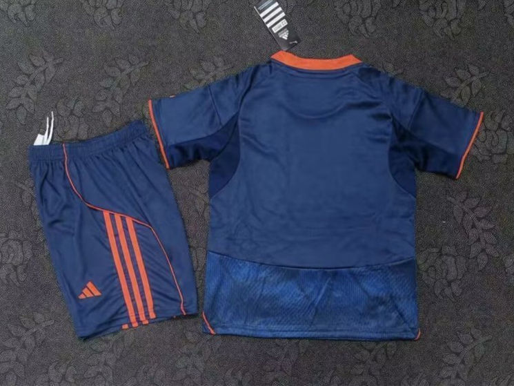2025-2026 Nottingham Forest 2nd Away Blue Kid/Youth Soccer Uniform