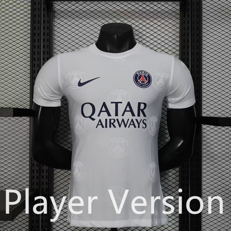 Player Version 2025-2026 Special Version Paris White Thailand Soccer Jersey AAA-888